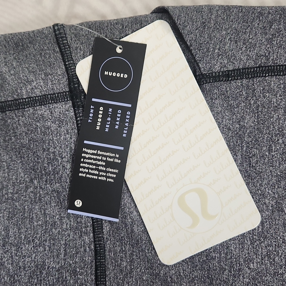 Lululemon Pace Rival Crop 22" | Heathered Black & Black | Size 6 - Picture 5 of 10